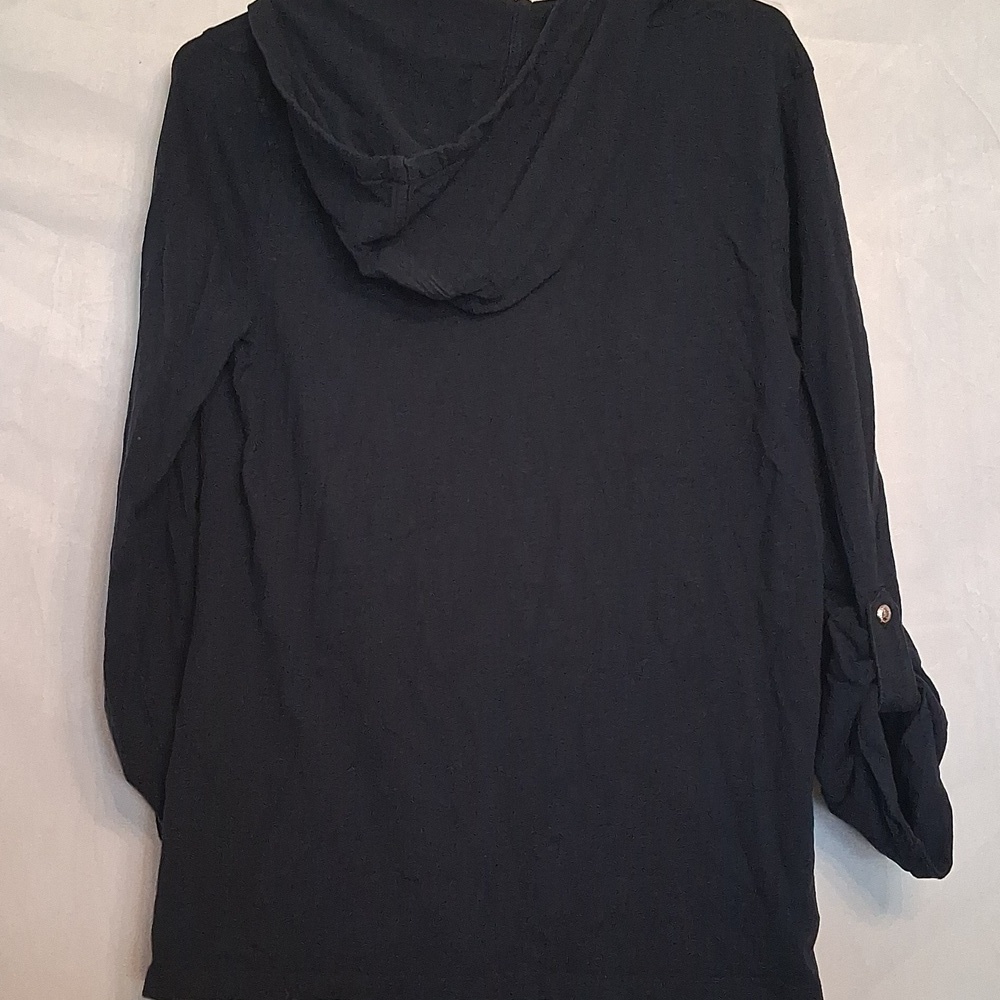 Tommy Hilfiger Hooded Top with Red and White Stripes Size Medium - Picture 8 of 9